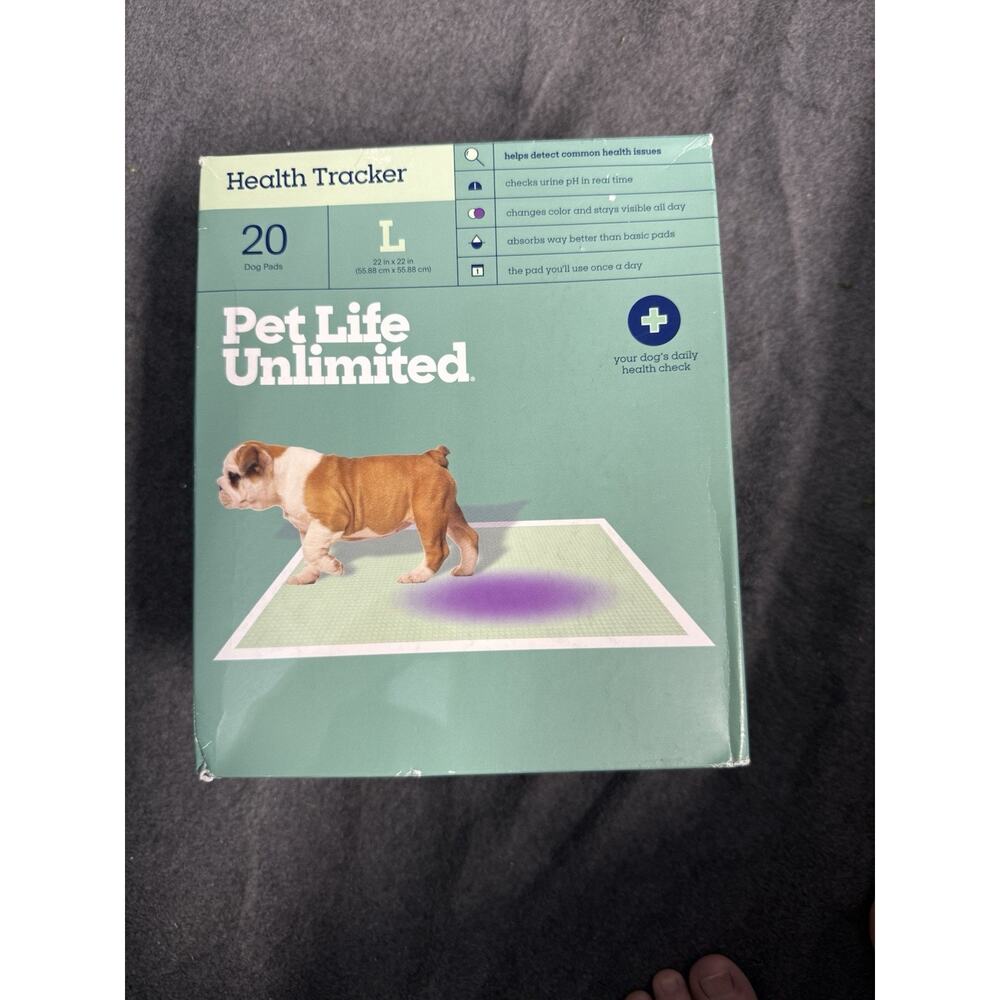 20ct Large Pet Life Unlimited Health Tracker Wee Pee Dog Pads Health Check Urine